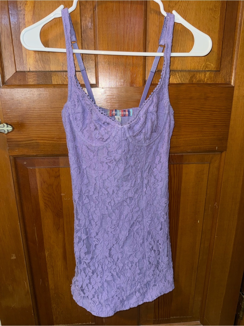 Urban Outfitters Lavender Lace Slip Dress